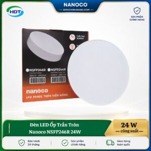 Đèn LED Ốp Trần Tròn Nanoco NSFP246R 24W