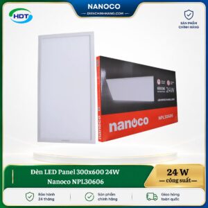 Đèn LED Panel 300x600 24W Nanoco NPL30606