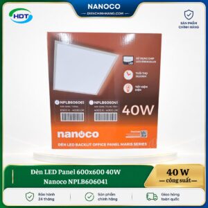 Đèn LED Panel 600x600 40W Nanoco NPLB606041