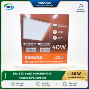 Đèn LED Panel 600x600 40W Nanoco NPLB606061