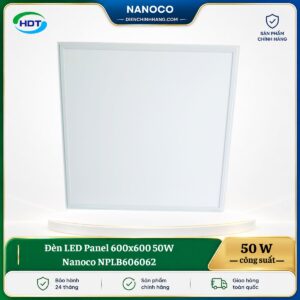 Đèn LED Panel 600x600 50W Nanoco NPLB606062