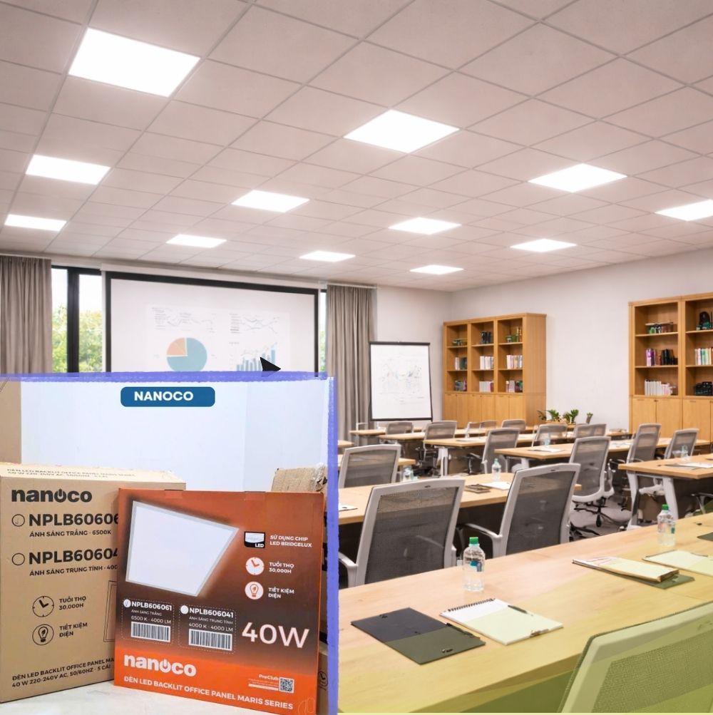 Ứng dụng thực tế của Đèn Led Panel Nanoco, Đèn Led Panel Nanoco, Đèn Led Panel 600x600 Nanoco, Đèn Led Nanoco, Thiết Bị Điện Bình Dương; 