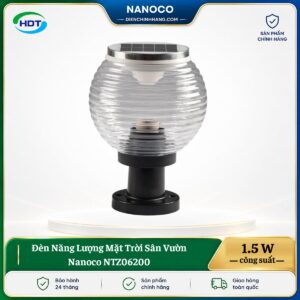 Đèn Năng Lượng Mặt Trời Sân Vườn Nanoco NTZ06200
