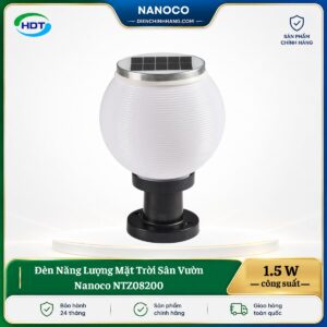 Đèn Năng Lượng Mặt Trời Sân Vườn Nanoco NTZ08200