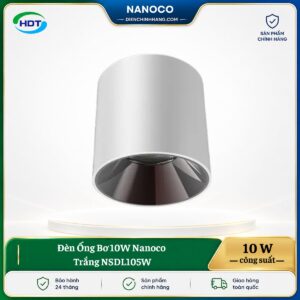 Đèn Ống Bơ 10W Nanoco Trắng NSDL105W