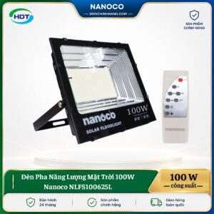 Đèn Pha Năng Lượng Mặt Trời 100W Nanoco NLFS100625L