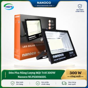Đèn Pha Năng Lượng Mặt Trời 300W Nanoco NLFS300650L