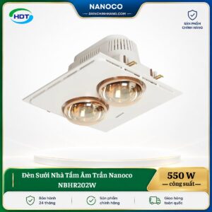 Đèn Sưởi Nhà Tắm Âm Trần Nanoco NBHR202W