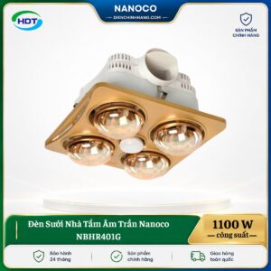 Đèn Sưởi Nhà Tắm Âm Trần Nanoco NBHR401G