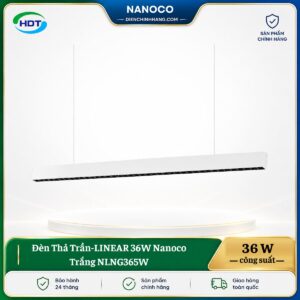 Đèn Thả Trần-LINEAR 36W Nanoco Trắng NLNG365W