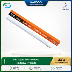 Đèn Tuýp LED T8 Nanoco 1m2 22W NT8P223