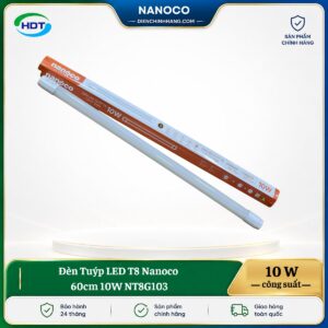 Đèn Tuýp LED T8 Nanoco 60cm 10W NT8G103