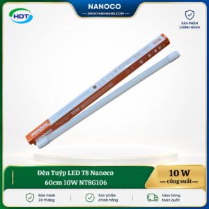 Đèn Tuýp LED T8 Nanoco 60cm 10W NT8G106