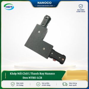 Khớp Nối Chữ L Thanh Ray Nanoco Đen NTRE-LCB
