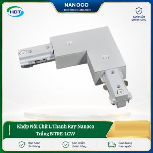 Khớp Nối Chữ L Thanh Ray Nanoco Trắng NTRE-LCW