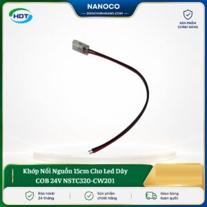 Khớp Nối Nguồn 15cm Cho Led Dây COB 24V NSTC320-CW201