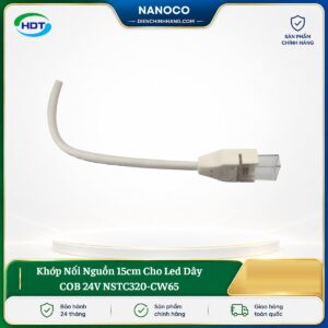 Khớp Nối Nguồn 15cm Cho Led Dây COB 24V NSTC320-CW65