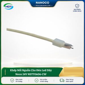 Khớp Nối Nguồn Cho Đèn Led Dây Neon 24V NSTT0606-CW