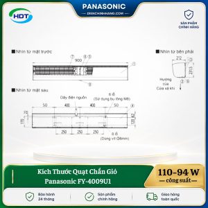 Quạt Chắn Gió Panasonic FY-4009U1