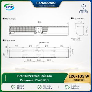 Quạt Chắn Gió Panasonic FY-4012U1