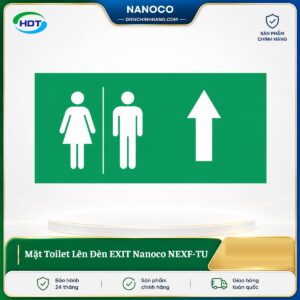 Mặt Toilet Lên Đèn EXIT Nanoco NEXF-TU