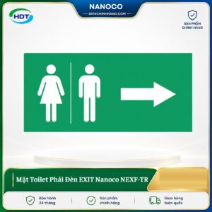 Mặt Toilet Phải Đèn EXIT Nanoco NEXF-TR
