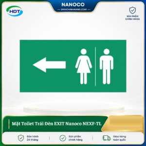 Mặt Toilet Trái Đèn EXIT Nanoco NEXF-TL