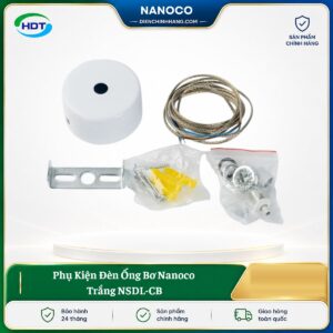 Phụ Kiện Đèn Ống Bơ Nanoco Trắng NSDL-CB