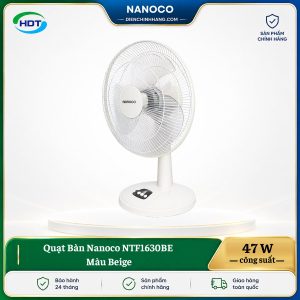 Quạt Bàn Nanoco NTF1630BE Màu Beige