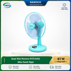 Quạt Bàn Nanoco NTF1630J Màu Xanh Ngọc