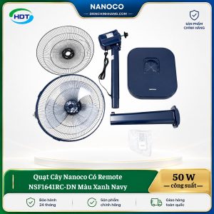 Quạt Cây Nanoco Có Remote NSF1641RC-DN Màu Xanh Navy