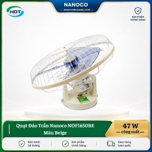 Quạt Đảo Trần Nanoco NOF1650BE Màu Beige