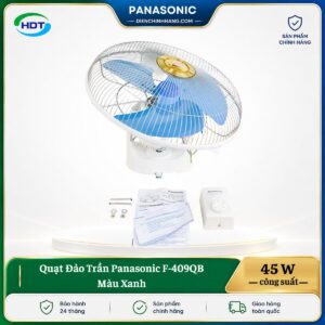 Quạt Đảo Trần Panasonic F-409QB Màu Xanh