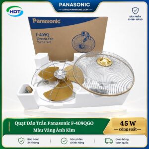 Quạt Đảo Trần Panasonic F-409QGO Màu Vàng Ánh Kim