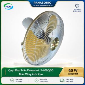 Quạt Đảo Trần Panasonic F-409QGO Màu Vàng Ánh Kim