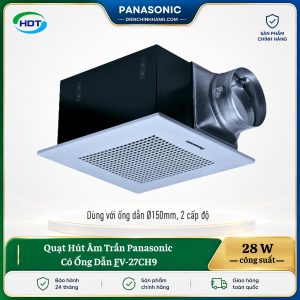Quạt Hút Âm Trần Panasonic Có Ống Dẫn FV-27CH9