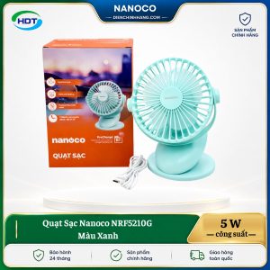 Quạt Sạc Nanoco NRF5210G Màu Xanh