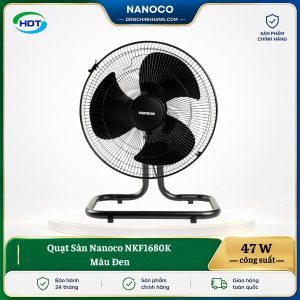 Quạt Sàn Nanoco NKF1680K Màu Đen