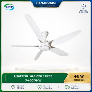 Quạt Trần Panasonic 5 Cánh F-60GDS-W