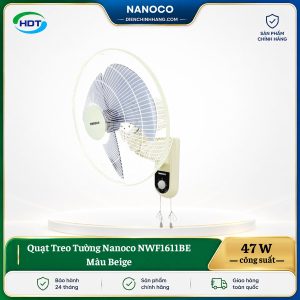 Quạt Treo Tường Nanoco NWF1611BE Màu Beige