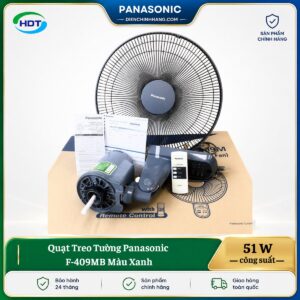 Quạt Treo Tường Panasonic F-409MB Màu Xanh