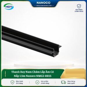 Thanh Ray Nam Châm Lắp Âm Có Nắp 1.5m Nanoco NMG2-RR15