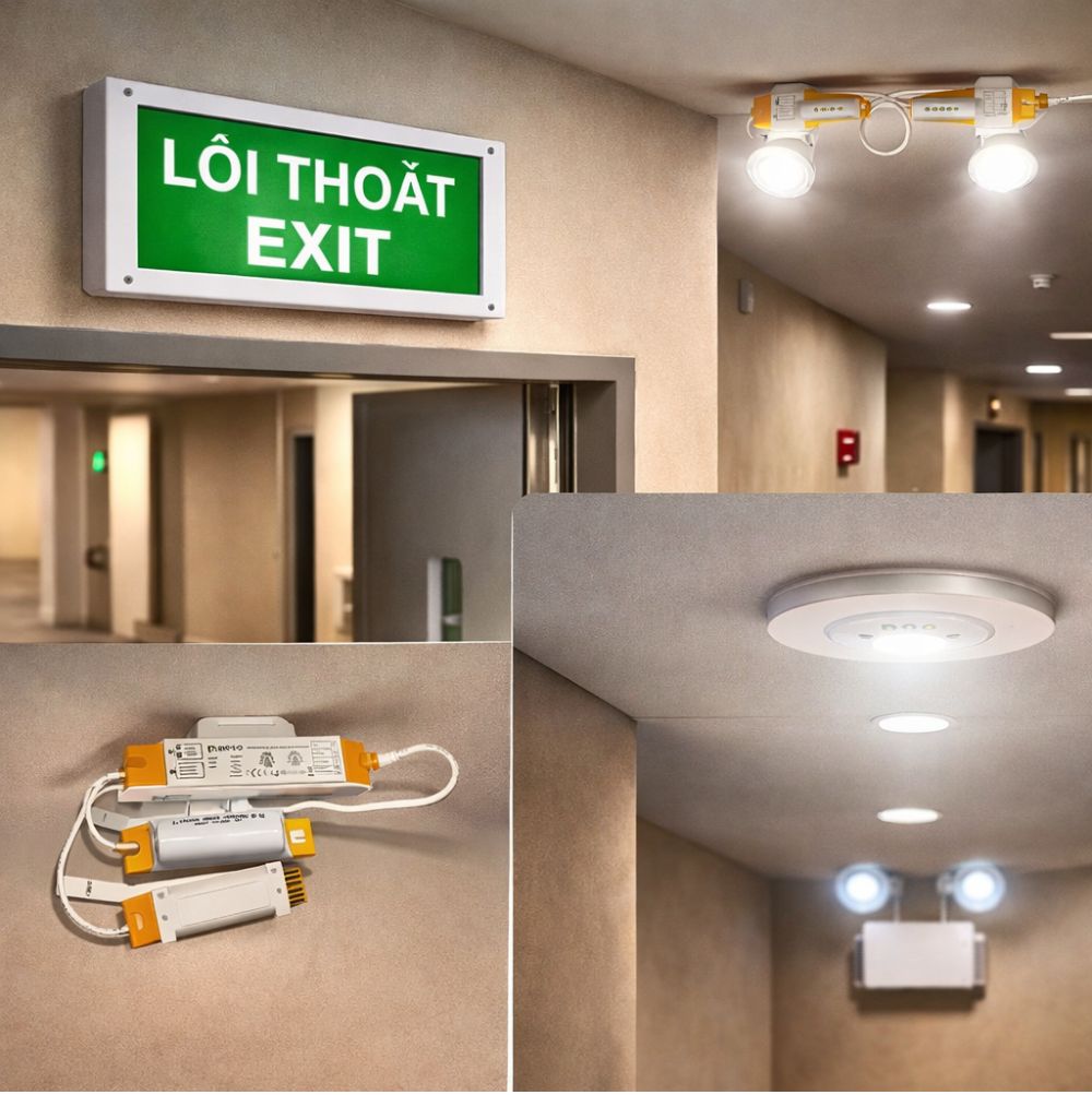 Ứng dụng thực tế đèn exit và đèn khẩn cấp Nanoco