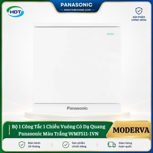 Công Tắc 1 Chiều Dạ Quang Panasonic Moderva WMF511-1VN