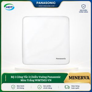 Bộ 1 Công Tắc 2 Chiều Vuông Panasonic Màu Trắng WMT502-VN