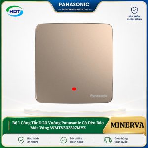 Bộ 1 Công Tắc D 20 Vuông Panasonic Có Đèn Báo WMTV503307MYZ