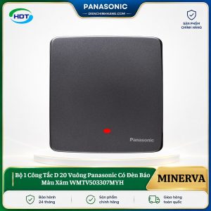 Bộ 1 Công Tắc D 20 Vuông Panasonic Có Đèn Báo WMTV503307MYH