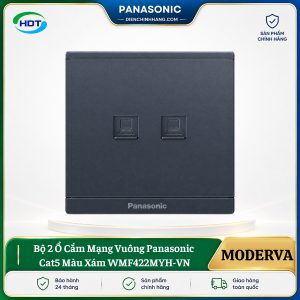 Ổ Cắm Mạng Đôi Cat5 Panasonic Moderva WMF422MYH-VN