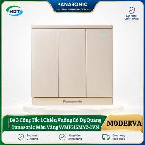 Công Tắc Ba 1 Chiều Dạ Quang Panasonic Moderva WMF515MYZ-1VN
