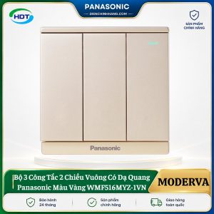 Công Tắc Ba 2 Chiều Dạ Quang Panasonic Moderva WMF516MYZ-1VN
